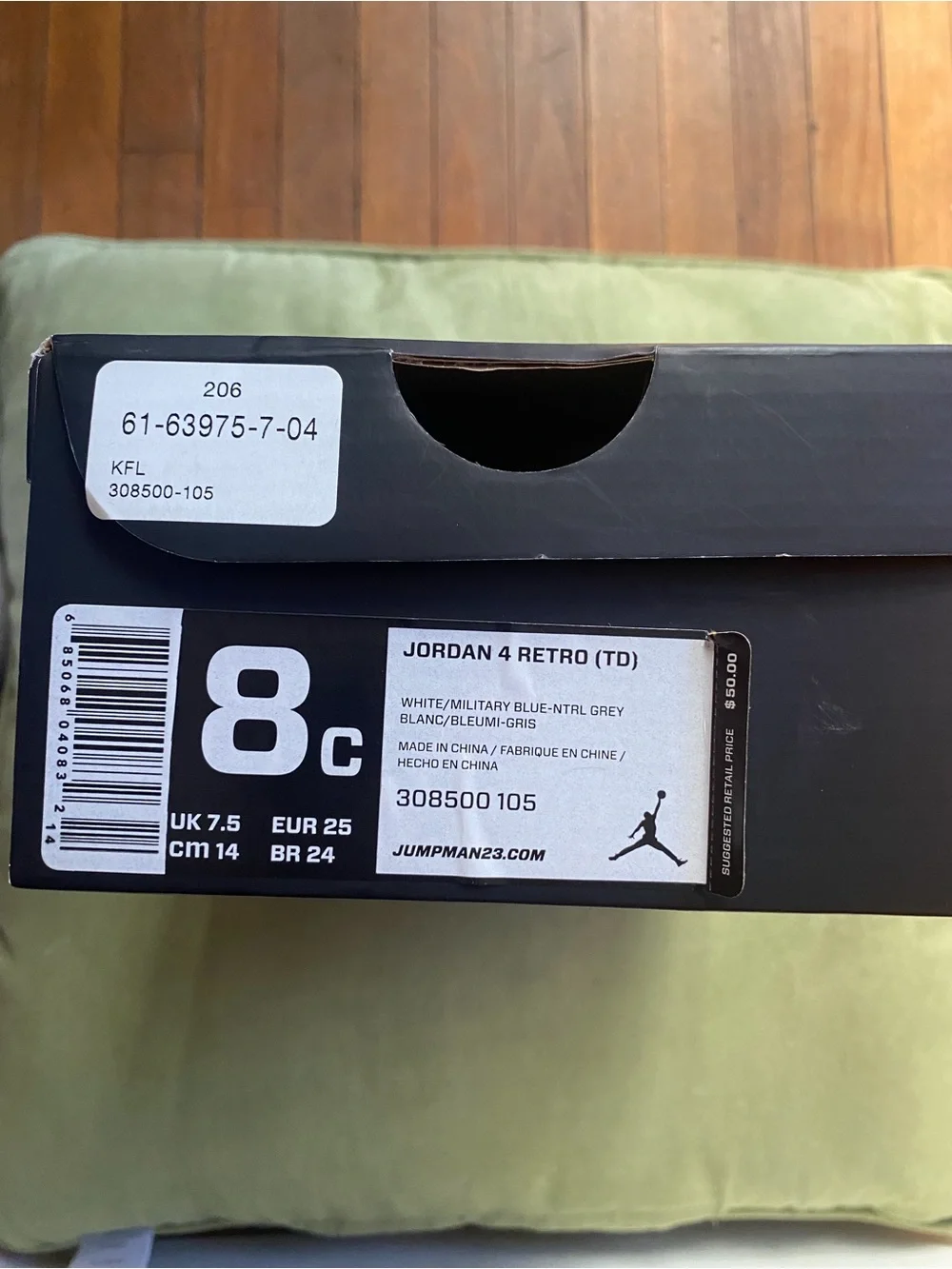 Jordan 4 military blue